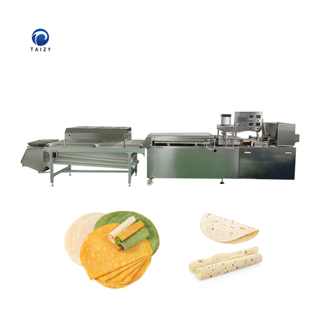 304 Stainless Steel Tortilla Mexican Tacos Maker Saj Bread Puran Poli Burrito Making Machine High Speed Automatic Operation