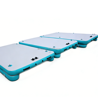 Hailebao - Ski nautique gonflable portable - Matériel PVC - 300x200x15cm - Tapis flottant pour bateau