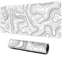 Tapis de Souris Topographiques XXL Personnalisés Tapis de Bureau en Tissu Imperméable Blocs de Sublimation Haut de Gamme Tapis de Souris Personnalisables