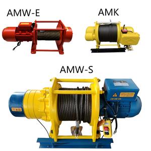 ALLMAN kerekan jangkar tambang Cina, 1ton/2ton/3ton/5ton tipe tugas berat tali kawat baja listrik kendali jarak jauh - Product Image 1