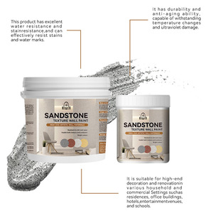 <span class=keywords><strong>Pintura</strong></span> Acrílica para Paredes, <span class=keywords><strong>Color</strong></span> <span class=keywords><strong>Piedra</strong></span> e Imitación Mármol, Revestimiento Líquido Artístico para Decoración de Edificios - Product Image 3