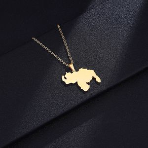 New Item Venezuela Map Pendant Necklaces Silver Color/Gold Jewelry Venezuelan <strong>Jewellery</strong> - Product Image 4