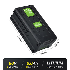 NOUVEAU Pack de batterie universel de remplacement à semi-conducteurs 5,5 Ah/6 Ah pour outils électriques sans fil 80 V/82 V et Kobalt 80 V - Product Image 2
