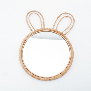 Cartoon Animal <strong>Decorative</strong> Wall <strong>Mirror</strong> <strong>with</strong> <strong>Hooks</strong> for Bedroom &amp; Bath for Makeup &amp; Home D&eacute;cor - Product Image 2
