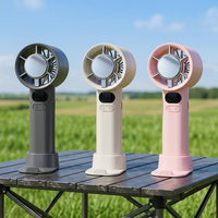 Ventilateur portable USB rechargeable M11S à grande vitesse pour refroidissement rapide, 3 vitesses réglables, mini ventilateur à main haute performance