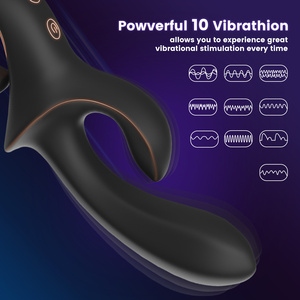 G Spot Clitoral <strong>Stimulator</strong> Rabbit Vibrator Wholesale <strong>Manufacturer</strong> 2025 New 2 In1 Double Vibration Adult Toy Dildo for Women - Product Image 2