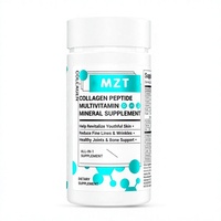 Comprimés pressés de collagène et de multivitamines TK, améliore la densité osseuse, 60 comprimés, fibres alimentaires