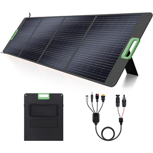 แผงโซลาร์เซลล์แบบโมโนคริสตัลไลน์พับได้ 200W ประสิทธิภาพ 23% กันน้ำ IP65 เป็นมิตรกับสิ่งแวดล้อม เครื่องชาร์จพลังงานแสงอาทิตย์แบบพกพาสำหรับกรณีฉุกเฉิน - Product Image 1