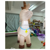 Chèvre gonflable géante, animaux de ferme gonflables, modèle de dessin animé, ballon pour décoration
