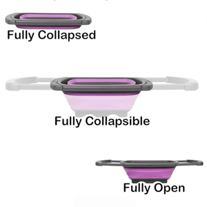 Égouttoir de cuisine pliable en silicone pour évier, passoire, bol mélangeur, planche à découper, ensemble de tasses à mesurer - Product Image 6