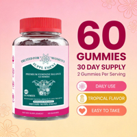 Gummies Probiotiques Équilibre Féminin Saveur Ananas Soutien Santé Intime Féminine Complément Soin Vaginal 60 unités Vente en Gros