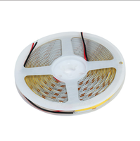 Çift Renkli 24V 560LED'li 8mm 2700K-6500K CCT Ayarlanabilir /Wi-Fi/USB COB LED Şerit Işık, Dış Mekan Reklamcılığı için