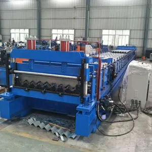 Floor deck cold forming machine steel bearing plate making machine with safety cover