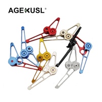 Aceoffix 1-6 vitesses tendeur de chaîne de vélo pliant poulie rouleau dérailleur arrière roues compatibles pour Brompton Pikes 3 Sixty Part