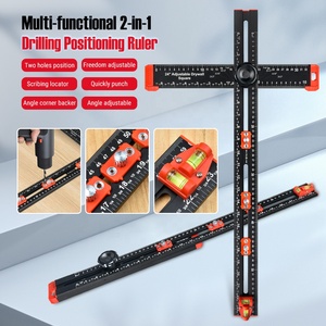 Règle <span class=keywords><strong>de</strong></span> positionnement en T réglable en aluminium <span class=keywords><strong>de</strong></span> 24 pouces pour le <span class=keywords><strong>perçage</strong></span> DIY, <span class=keywords><strong>gabarit</strong></span> <span class=keywords><strong>de</strong></span> <span class=keywords><strong>perçage</strong></span> pour tiroirs et portes d'armoires OEM ODM - Product Image 2