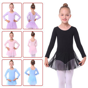 Body da Danza Classica a Maniche Lunghe, Abbigliamento per <span class=keywords><strong>Ginnastica</strong></span>, Costume da Palcoscenico Classico per Ragazze - Product Image 5