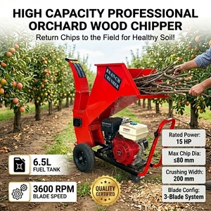 Offre Spéciale – Broyeur à Bois Industriel Mobile à Essence, Mini Broyeur PTO 15 CV pour la Vente - Product Image 1