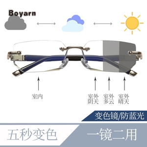 <span class=keywords><strong>Gafas</strong></span> <span class=keywords><strong>de</strong></span> Lectura Fotocromáticas sin Montura Boyarn para Hombre, <span class=keywords><strong>Gafas</strong></span> <span class=keywords><strong>de</strong></span> Lectura <span class=keywords><strong>de</strong></span> <span class=keywords><strong>Calidad</strong></span> con Protección Anti Luz Azul, Bloqueo <span class=keywords><strong>de</strong></span> Luz Azul <span class=keywords><strong>de</strong></span> Fábrica - Product Image 2