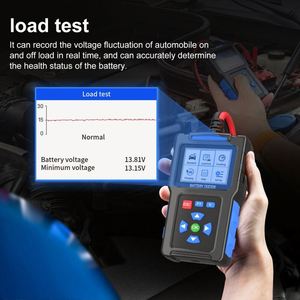 Probador de Baterías Universal 12v 24v 48v, Analizador de Baterías para Automóviles, Diagnóstico de Vida Útil y Voltaje para Todos los Autos y Motocicletas - Product Image 6