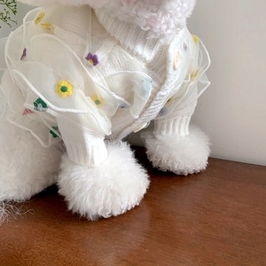 Grosir kardigan anjing desainer mewah Sweater hangat cuaca dingin pakaian hewan peliharaan Jumper musim dingin musim gugur pakaian pakaian anjing - Product Image 3