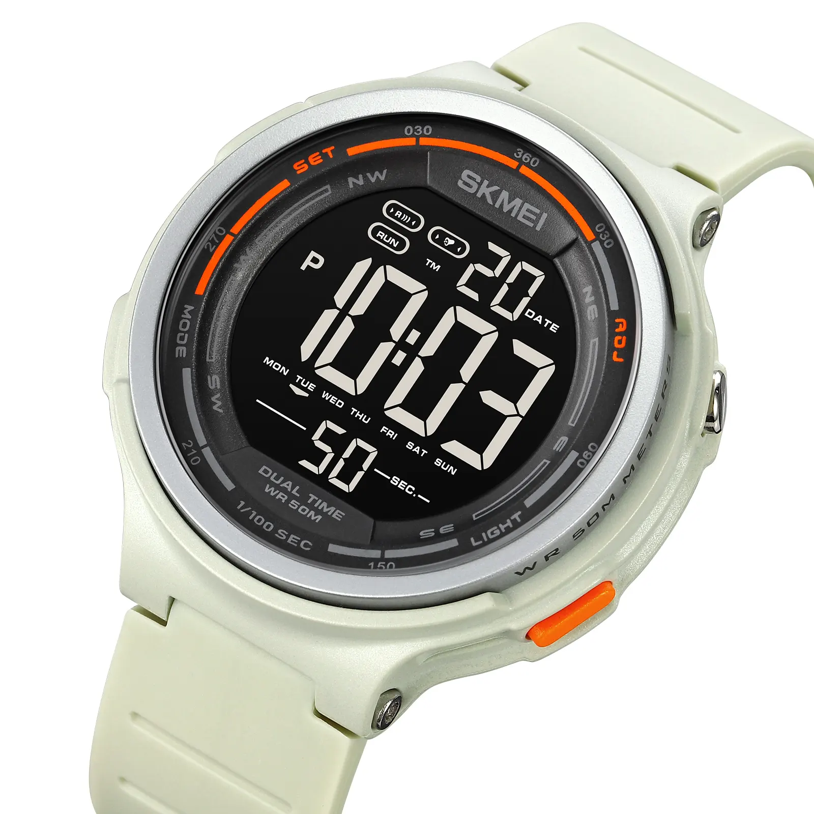 SKMEI 1841 Electronic Wristwatch Stopwatch Date Alarm 50m Waterproof Clock high light man Sport Watches