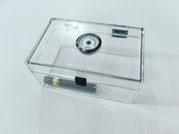 Vente en gros de boîtes à cigares en acrylique transparent Conteneur à tabac Organisateur de cigares