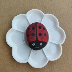 बच्चों के हाथ से तैयार किए गए पेबल्स कला की पेंटिंग शीट के आकार के पेबल्स - Product Image 1