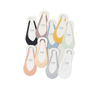 Summer Thin Breathable Knitted Polyamide Womens Casual Socks; Silicone Non-slip <strong>Half</strong>-foot <strong>Insoles</strong>; Solid Criss-cross Strap - Product Image 5