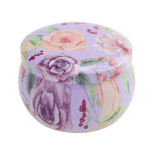 Оптовая продажа, металлический контейнер для свечей 4,4 унции 2,2 унции, оловянный контейнер для ароматизированных свечей, круглый металлический жестяной контейнер для свечей из соевого воска - Product Image 6