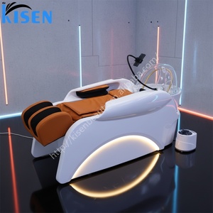 Sillón de Masaje y Lavado de Cabello Kisen Contemporáneo para Salón de Belleza, con Sistema Eléctrico Automático, Requiere Plomería - Product Image 1