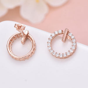 Venta al por mayor 24K chapado en oro de moda estilo coreano pendientes de puño Dubai inspirado en la joyería de acero inoxidable - Product Image 5