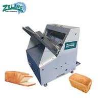 Nouvelle trancheuse à pain automatique commerciale 12 mm, 30 tranches/heure, lames électriques en acier inoxydable, 220 V/110 V, équipement de boulangerie ZELING