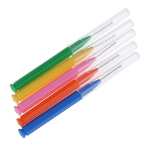 Brosse interdentaire en forme de I personnalisée, bâtonnets de soie dentaire en plastique, poils souples, outil de nettoyage dentaire orthodontique - Product Image 6