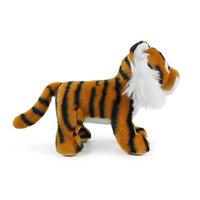 Boneka Harimau Berdiri yang Lucu, Mainan Hewan Isi Lembut yang Realistis untuk Anak-anak