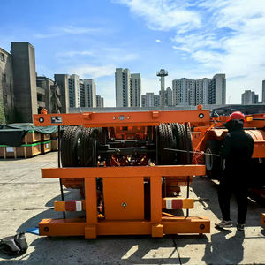 Châssis de semi-remorque conteneur en acier de 40 pieds, 2 essieux, haute capacité, pour remorques de camion, à vendre - Product Image 3