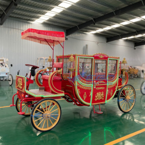 Carruaje Real Turístico con Caballos, Estilo Europeo, para Bodas, Doble Función, Eléctrico, en Venta - Product Image 2