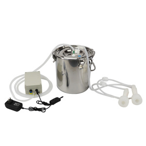 Pompe à vide à piston à seau unique portable de 5 L, machine à traire les vaches et les chèvres, pulsateur automatique, arrêt du traiteur pour les moutons, les bovins, les fermes - Product Image 4