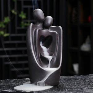 Quemador de Incienso de Cerámica para Decoración del Hogar, Conos de Reflujo, Soporte de Porcelana, Conos de Aromaterapia Mixtos, Sándalo Aromático, Ámbar Gris - Product Image 2