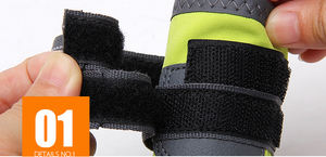 ओम अनुकूलित आउटडोर चिंतनशील जलरोधी नरम कुत्ते जूते गर्म फुटपाथ के लिए जूते - Product Image 2