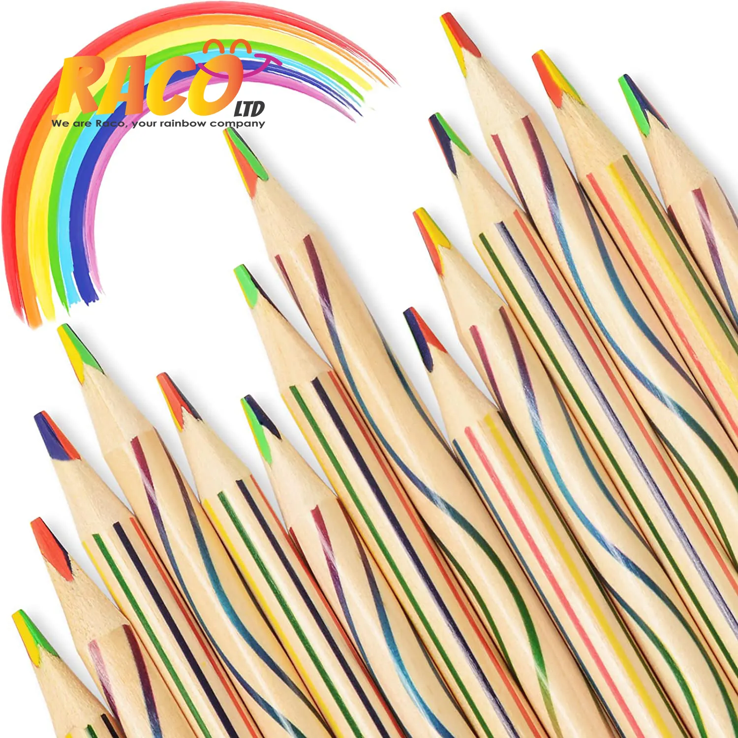 أقلام تلوين بألوان قوس قزح ، 4 ألوان في 1 أقلام رصاص عيد الحب للأطفال ، ألوان متنوعة لرسم أقلام التلوين والرسم