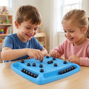 Jeu d'échecs magnétique à emporter partout, sans désordre, pour les enfants à partir <span class=keywords><strong>de</strong></span> 3 ans, jeu <span class=keywords><strong>de</strong></span> société pour les voyages en camping, <span class=keywords><strong>jeux</strong></span> <span class=keywords><strong>de</strong></span> société pour enfants - Product Image 1