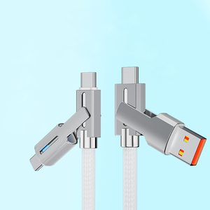 Cable de Datos 4 en 1 con Carga Súper Rápida PD de 65W y 2 Puertos para Teléfonos Móviles - Product Image 5