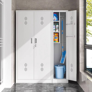 Gabinete <span class=keywords><strong>de</strong></span> Limpieza Resistente con Puerta Cerrada y Orificios <span class=keywords><strong>de</strong></span> Ventilación que Previenen Olores, <span class=keywords><strong>Armario</strong></span> <span class=keywords><strong>de</strong></span> Almacenamiento <span class=keywords><strong>de</strong></span> Herramientas para Servicios <span class=keywords><strong>de</strong></span> Limpieza y Hogar - Product Image 1
