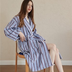 Bata de Baño de Algodón 100%, Bata de Baño Suave para Parejas, Bata de Dormir para Hombre y Mujer, Ropa de Dormir Masculina Informal para el Hogar, Bata de Hotel - Product Image 1