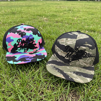 Casquettes de camionneur style Richardson 112 en camouflage par sublimation, pour la chasse, le cyclisme, les activités de plein air, broderie 3D personnalisée, casquettes en maille sport