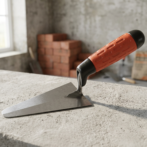 FERVI CAZZUOLINO PUNTA TONDA Truelle à ciment avec lame en bois et acier inoxydable, manche en plastique, longueur 140 mm, poids 0,14 kg - Product Image 2