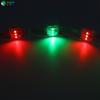 IP67 étanche extérieur P50 rvb point lumière Programmable LED éclairage rideau affichage Transparent Pixel grille écran Point lumières