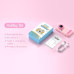 Caméra intelligente <span class=keywords><strong>IA</strong></span> pour enfants avec fonction de reconnaissance d'images, enregistrement <span class=keywords><strong>vidéo</strong></span> HD, mini caméra portable, étui en silicone anti-rayures - Product Image 5