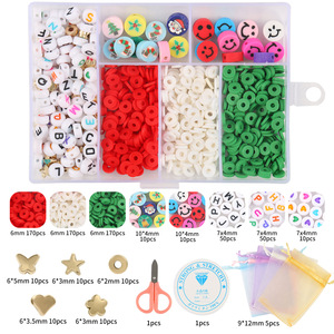 <span class=keywords><strong>Kit</strong></span> de perles d'espacement en pâte polymère <span class=keywords><strong>pour</strong></span> la création de <span class=keywords><strong>bracelets</strong></span> faits main, breloques et bijoux DIY <span class=keywords><strong>pour</strong></span> enfants et adultes - Product Image 2
