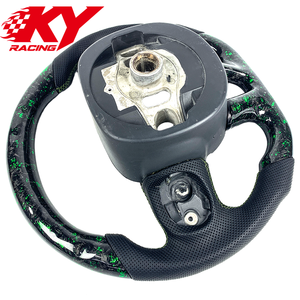 Volante LED de fibra de carbono forjado verde personalizado, adecuado para Dodge Challenger Charger Durango Hellcat SRT RT/GT 392 - Product Image 3